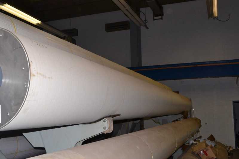 FELT GUIDE ROLL - ROLL STORAGE AREA 30FT STEEL SHELL PAPER MACHINE ROLL (SPARE) SERIAL # TRE24135 - MISCELLANEOUS
