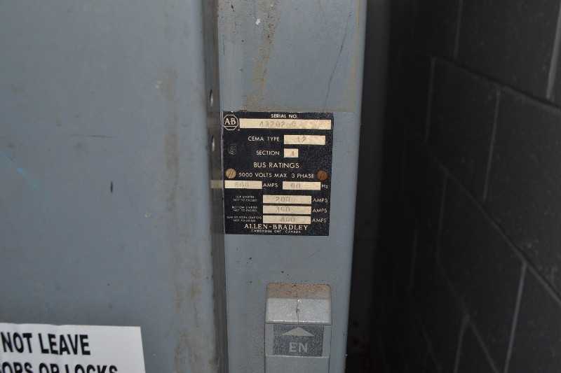 ALLEN BRADLEY CENTERLINE MCC WITH 1X 400A 5KV STARTER - MISCELLANEOUS