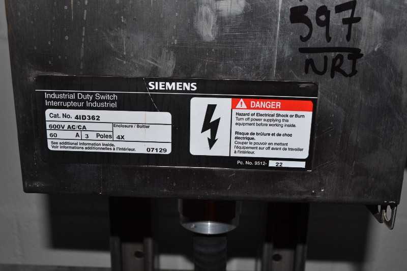 SIEMENS VACUUM CONTACTOR - MISCELLANEOUS