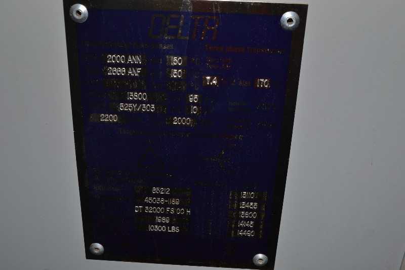 DELTA DT32000FSCCH TRANSFORMER 2000KVA 13800V TO 525V WITH ITE SWITCHGEAR - MISCELLANEOUS