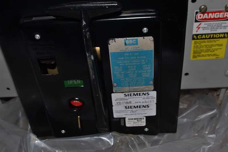 BBC/ITE K-LINE K-1600 BREAKER 600V 1600A SOLID STATE TRIP TYPE SS - MISCELLANEOUS