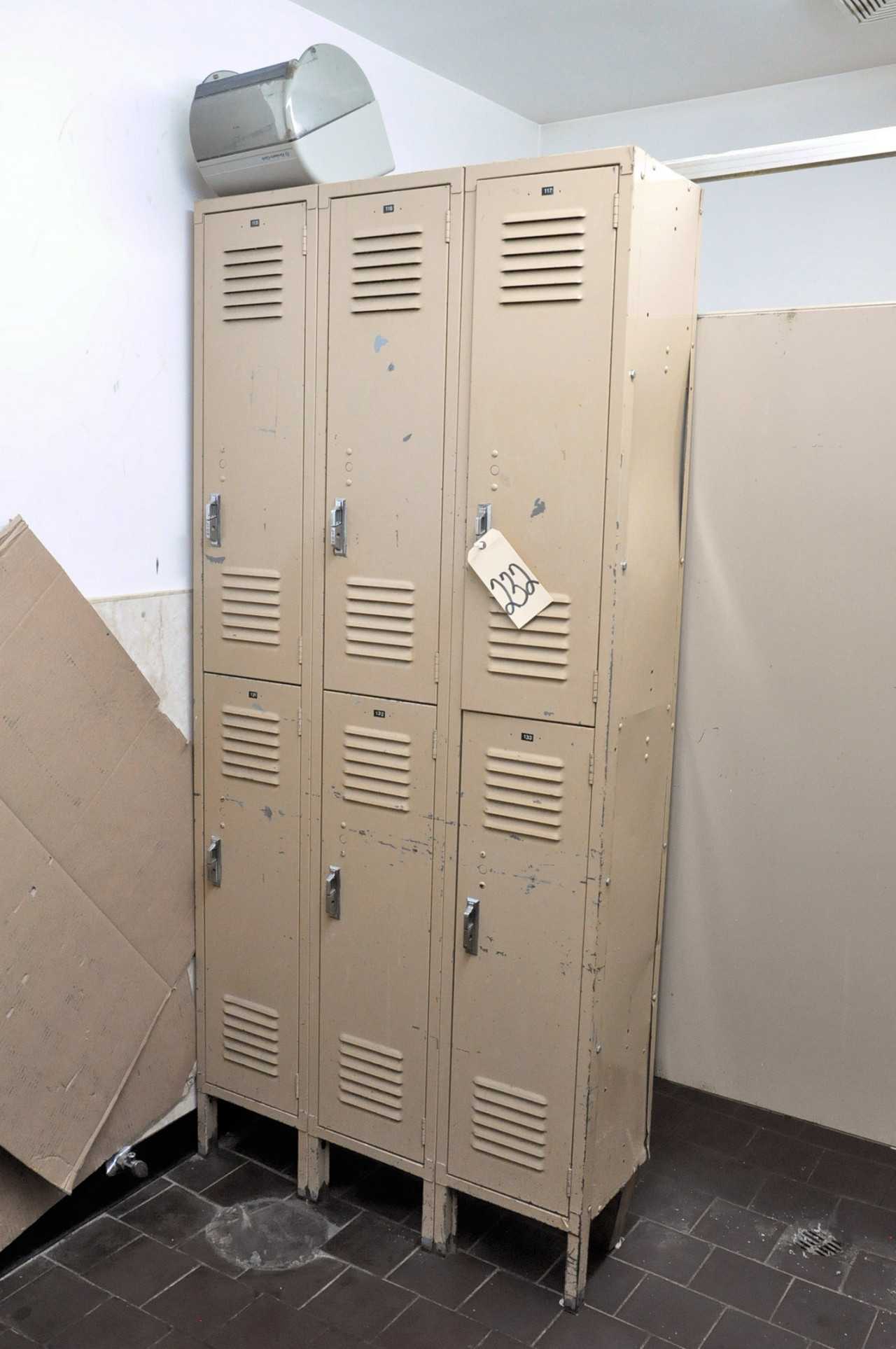 6-Door Locker Unit in Men's Room - TOOL STORAGE