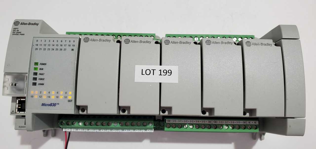 Allen Bradley Micro 830 2080-LC30-48QVB PLC - AUTOMATION & CONTROLS Allen Bradley Micro 830 2080-LC30-48QVB PLC - AUTOMATION & CONTROLS