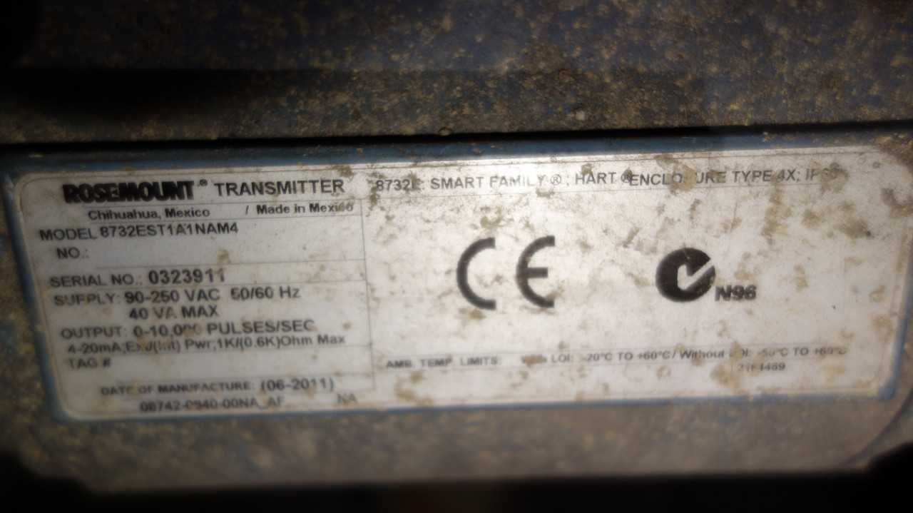ROSEMOUNT 8732EST1A1NAM4  FLOWMETER - INSTRUMENTATION