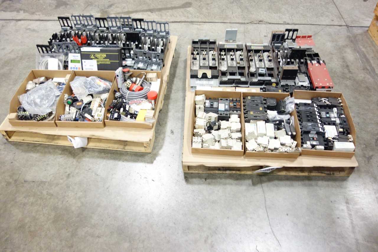 2 PALLETS OF ASSORTED ELECTRICAL - ELECTRICAL COMPONENTS