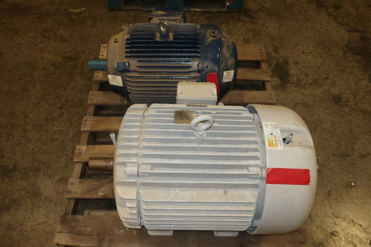 LOT OF 2 ASSORTED INDUCTION MOTORS - ELECTRIC MOTORS