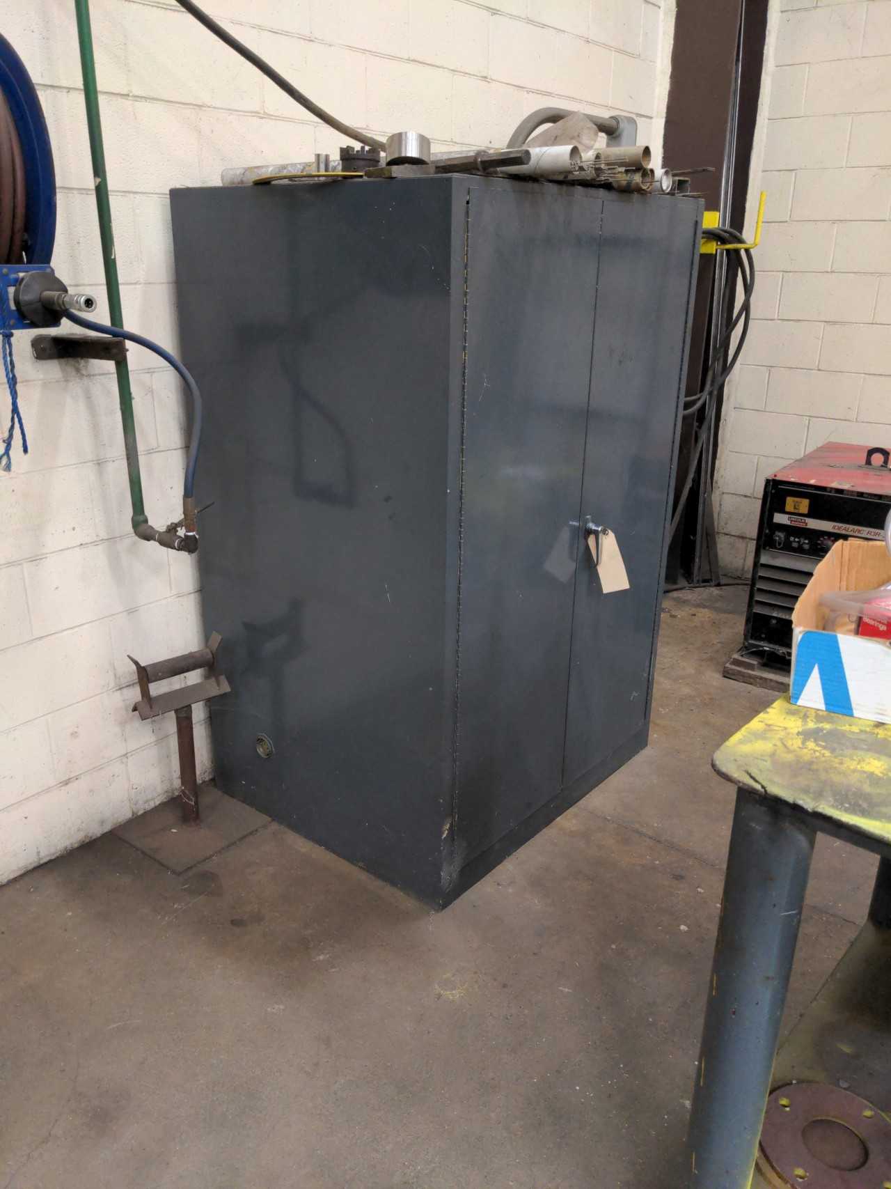 Justrite Fire cabinet with contents - PLANT & FACILITY EQUIPMENT