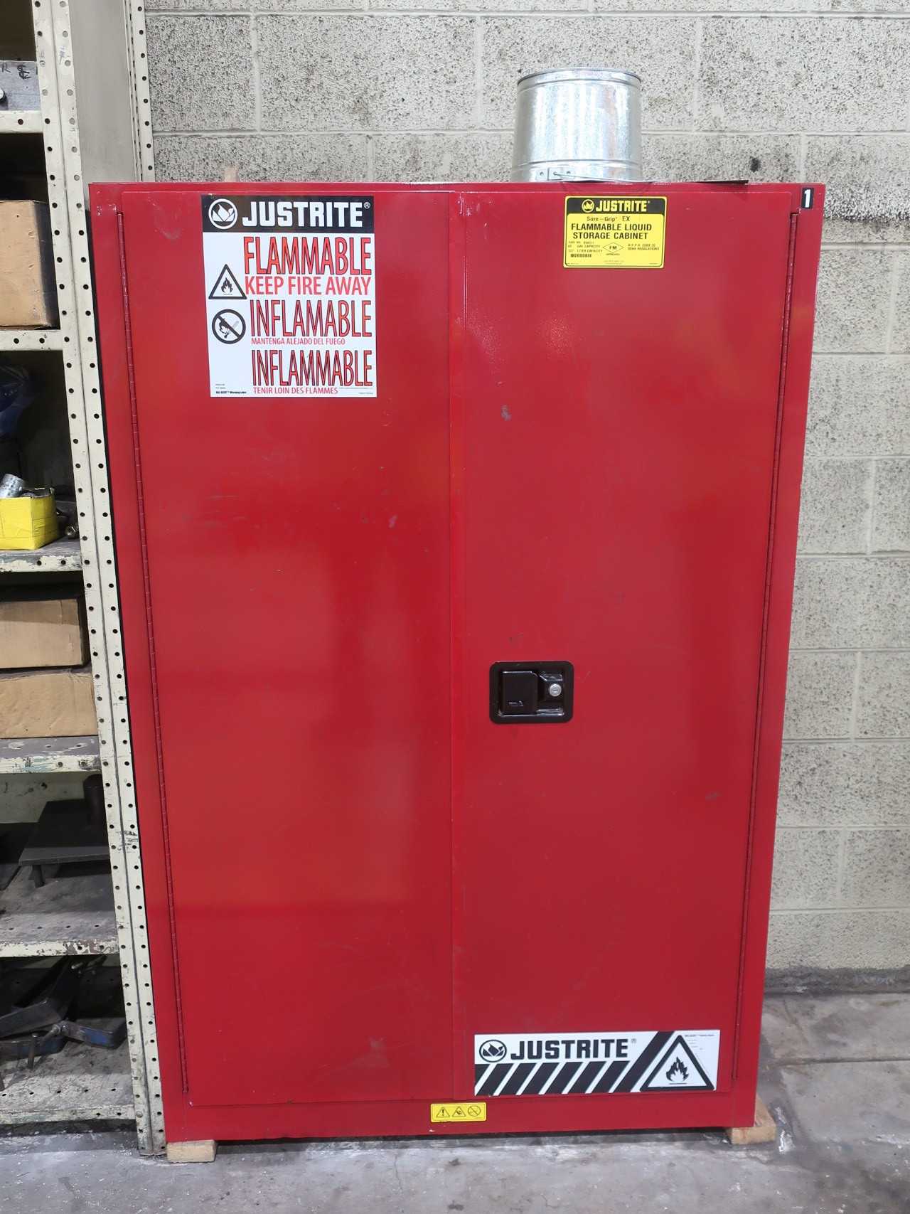 Flammable liquid storage cabinet, 60 gal, no contents - TOOL STORAGE