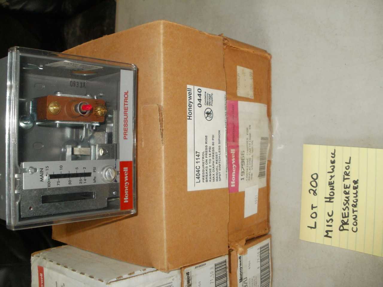 HONEYWELL PRESSURE CONTROL QTY 6 - CONTROL VALVE