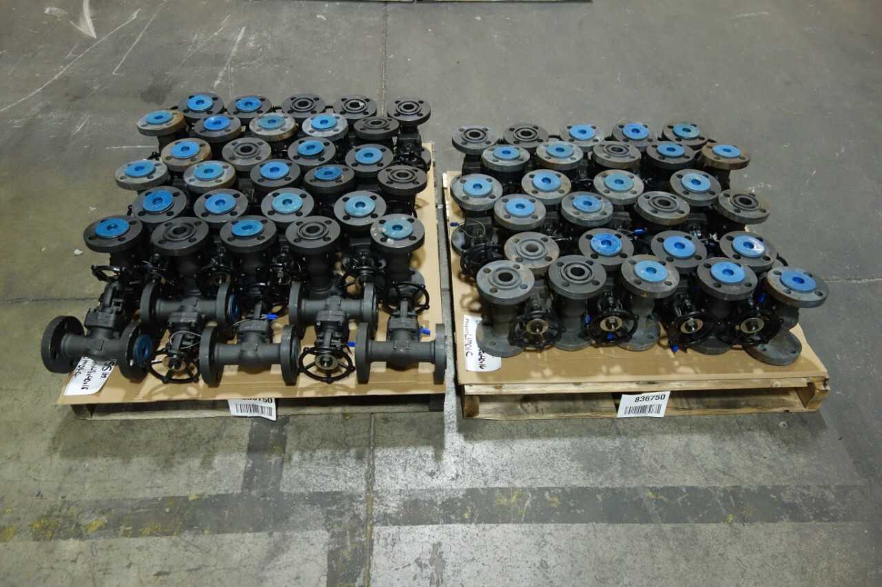 2 PALLETS OF CHAODA CL600 1-1/2 IN GATE VALVES - VALVES