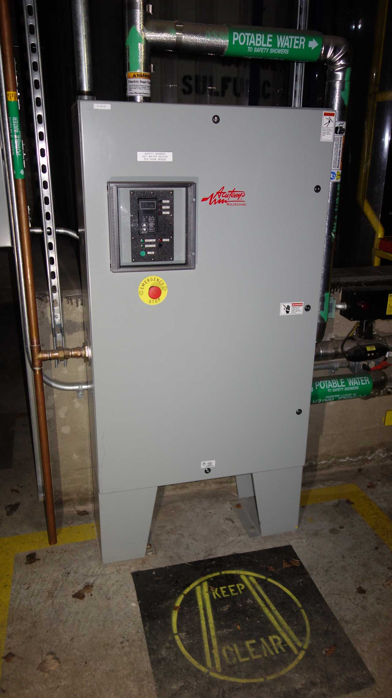 KELTECH ACUTEMP SAFETY SHOWER HOT WATER HEATER - ELECTRICAL COMPONENTS