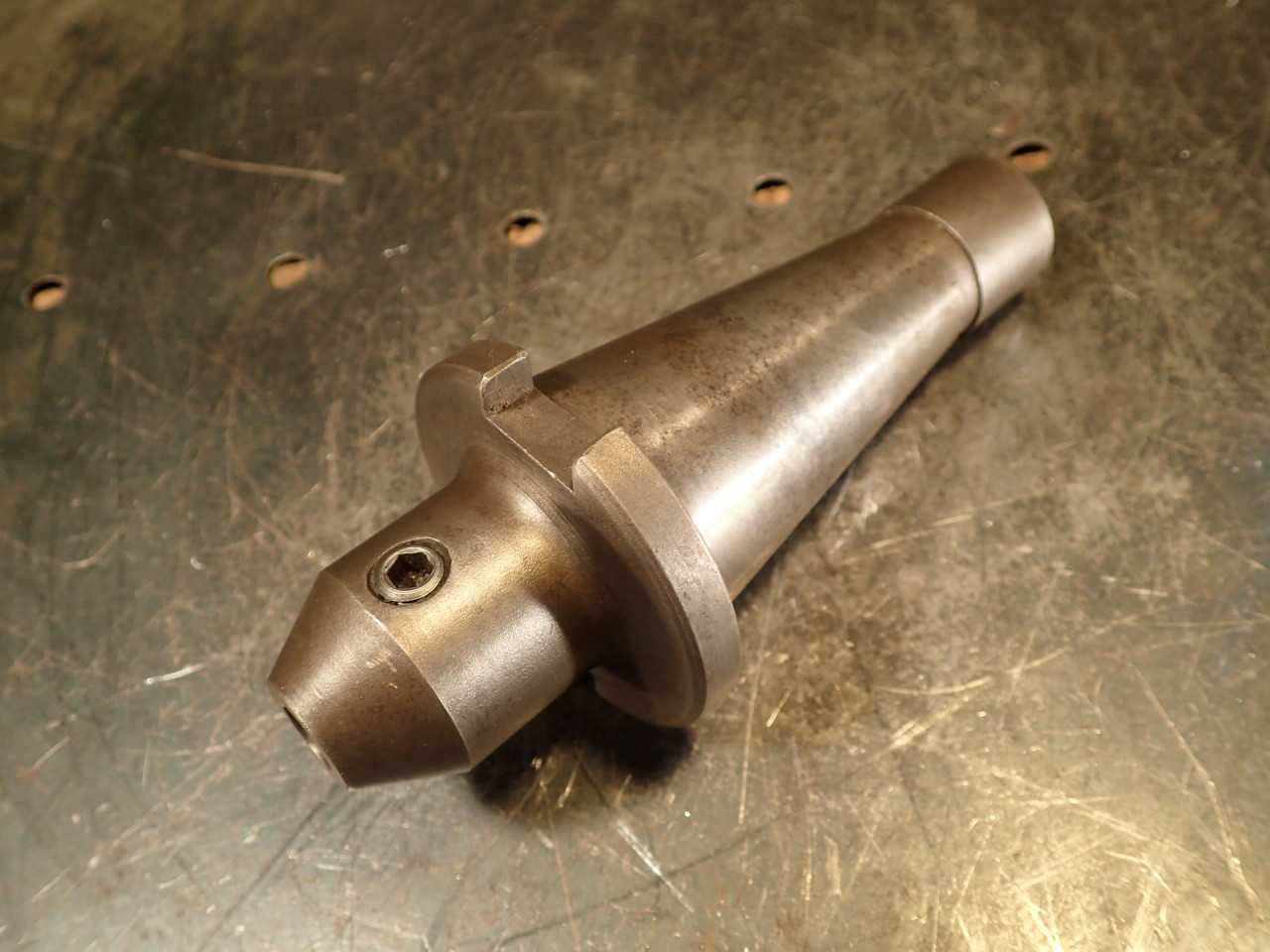 Brown & Sharpe 3/8" End Mill Tool Holder: 1-1/2" Projection, NMTB-40 Taper Shank - MACHINING ACCESSORIES & TOOLING