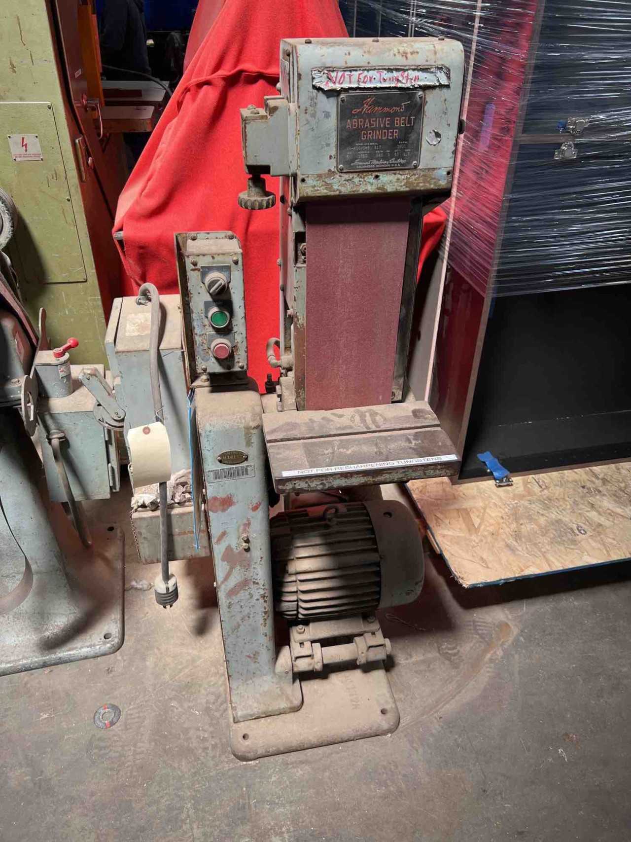 Hammond Abrasive Belt Grinder - GRINDING MACHINES Hammond Abrasive Belt Grinder - GRINDING MACHINES