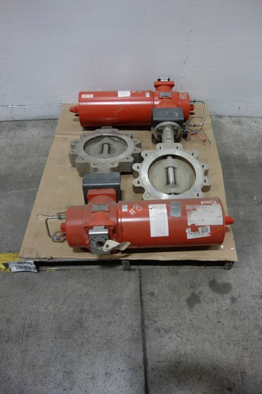 LOT OF 2 VANESSA PNEUMATIC STAINLESS 150 STAINLESS LUGGED 10IN BUTTERFLY VALVES - BUTTERFLY VALVE