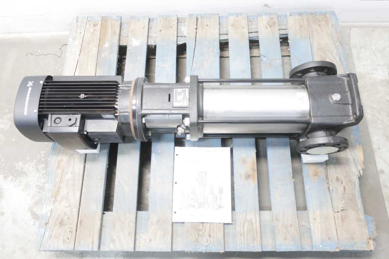 GRUNDFOS CR10-12 A-CJ-A-E-HQQE STAINLESS 2IN 53.27GPM 10HP 2IN 208-230/460V-AC VERTICAL PUMP - ELECTRIC MOTORS