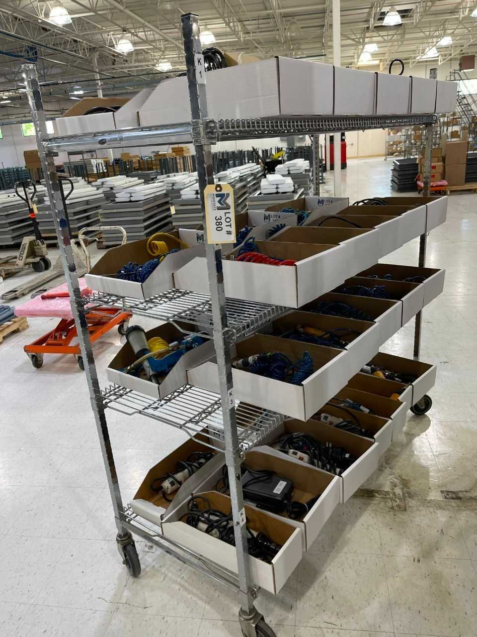 Rolling Bakers Rack No Contents - SHELVING