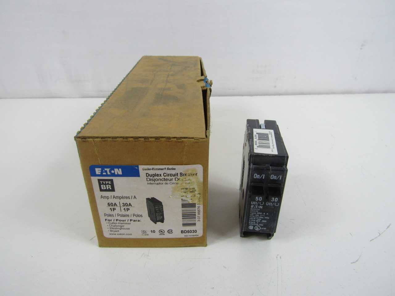 Quantity of 20x BD5030 1P 50/30A 120/240V MCB/Residential Circuit Breakers - CIRCUIT BREAKERS