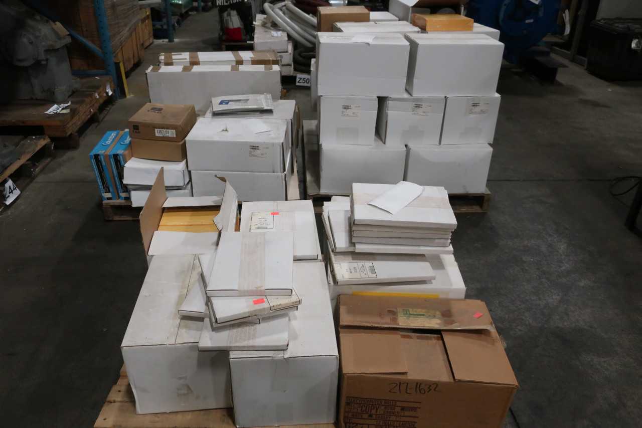 3 PALLETS OF ASSORTED OFFICE SUPPLIES PAPER TAPE BAGS ENVELOPES - MISCELLANEOUS