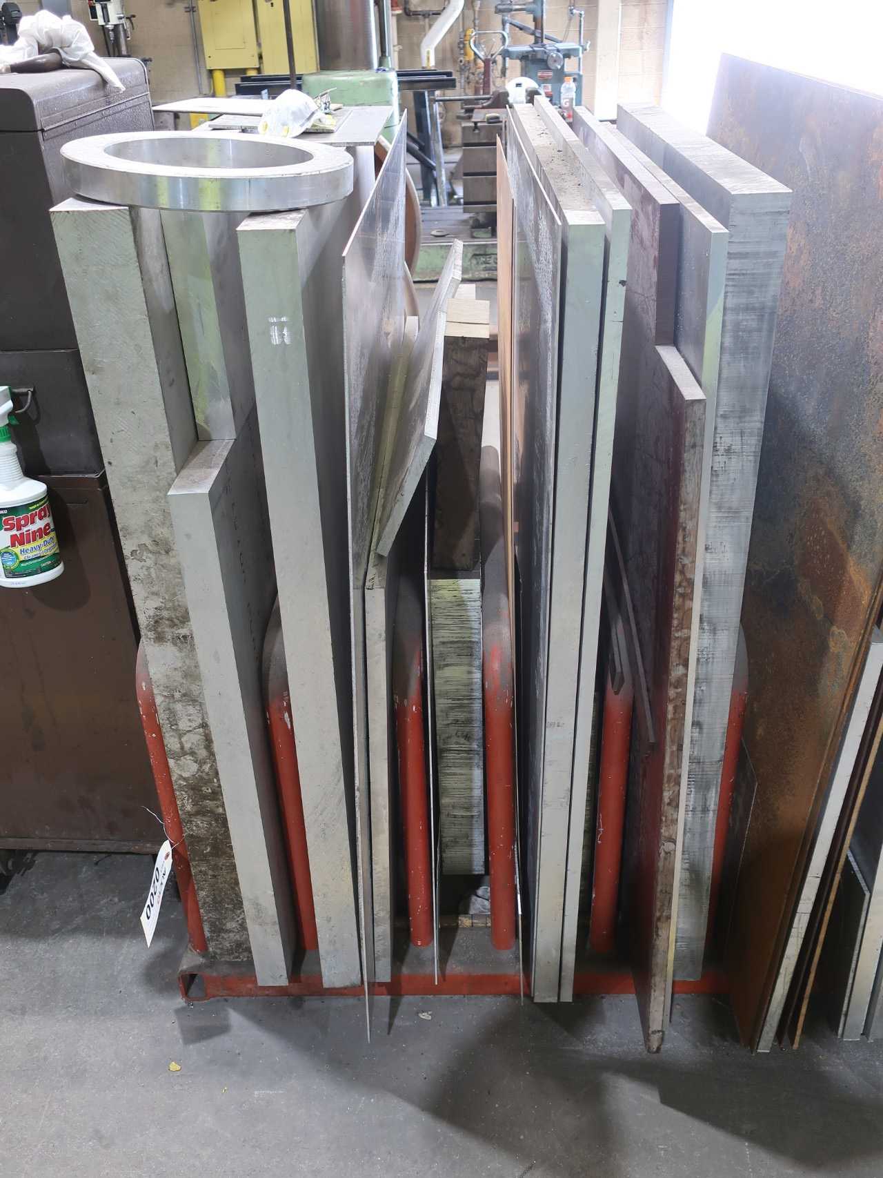 Aluminum and steel flat stock with stands