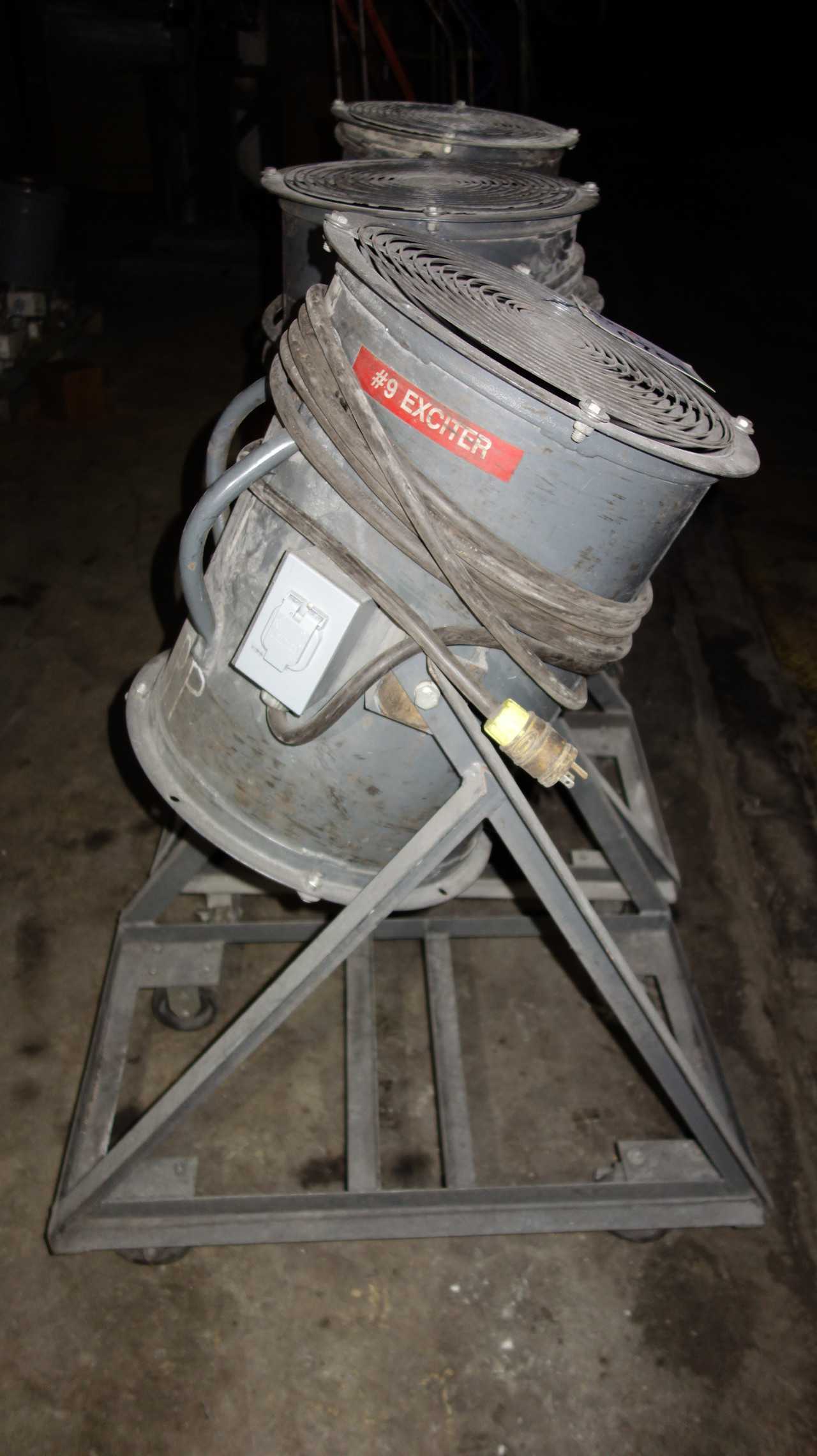 LOT OF 3 AMERICRAFT 15DA-1/4MCX PORTABLE BLOWERS - BLOWER FAN