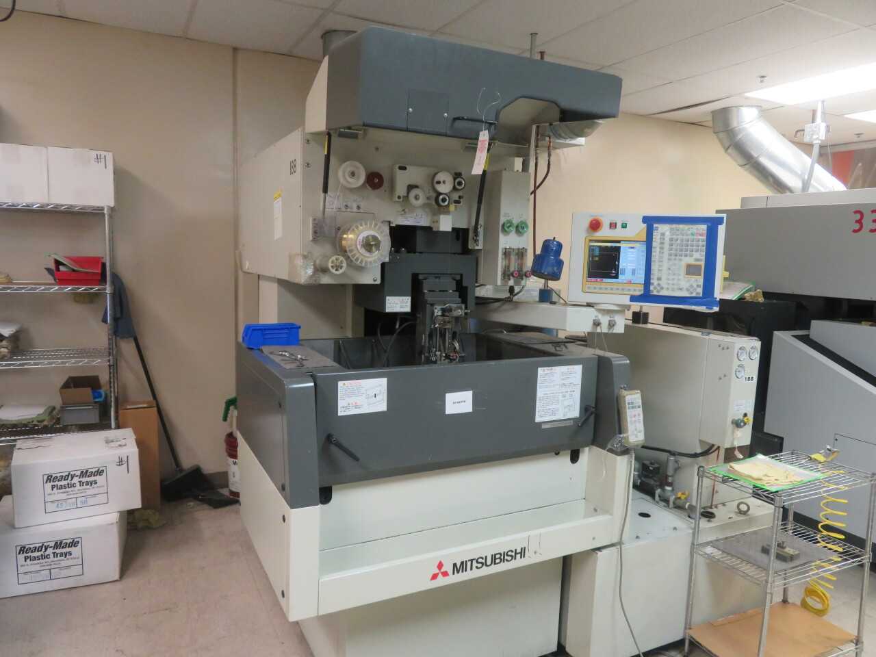 Mitsubishi Model FA10M CNC Wire EDM Machine with W21FA-2 Control, MFG. 2000 - EDM MACHINES