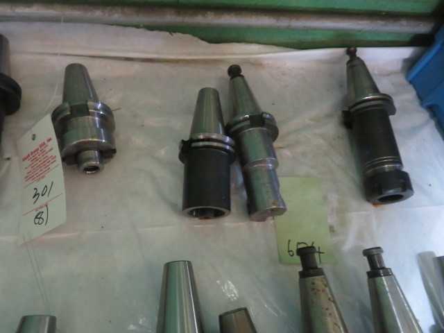 8	Various CAT40 Tools with Tool Holders   LOT - MISCELLANEOUS