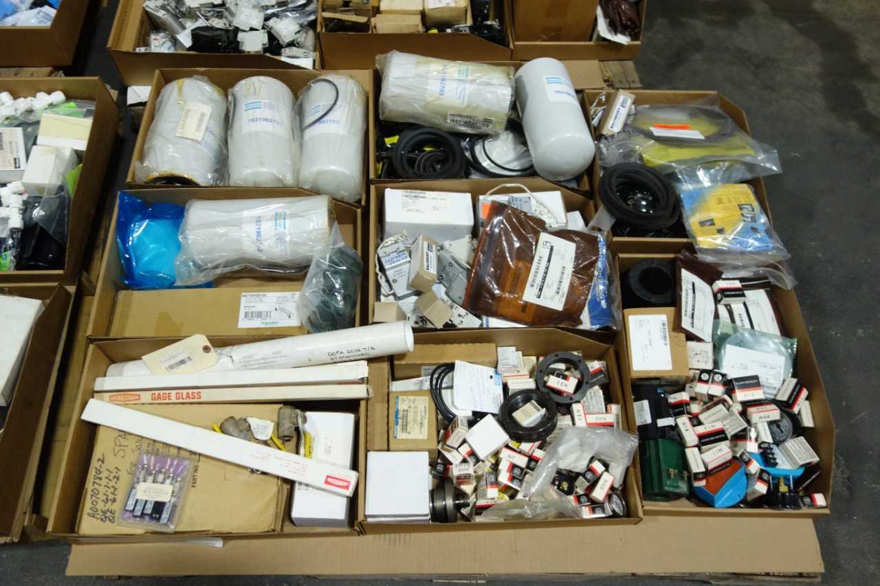 4 PALLETS OF ASSORTED INDUSTRIAL SURPLUS - ELECTRICAL COMPONENTS