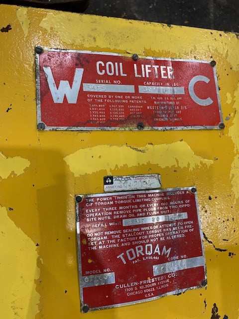 30,000lbs Cullen-Friestedt Coil Grab - COIL HANDLING MACHINE
