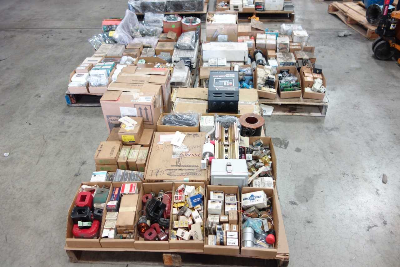 3 PALLETS OF ASSORTED ELECTRICAL - ELECTRICAL COMPONENTS