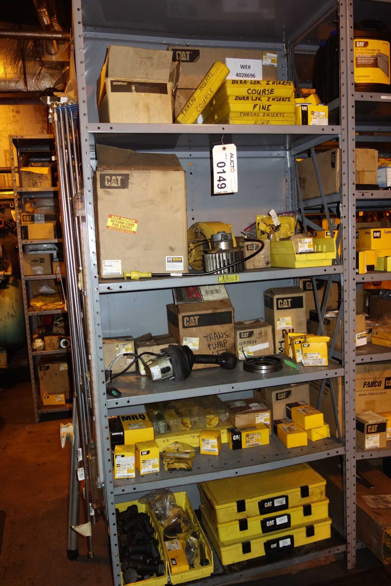 CONTENTS OF SHELVING, CAT HEAVY EQUIPMENT PARTS - SHELVING