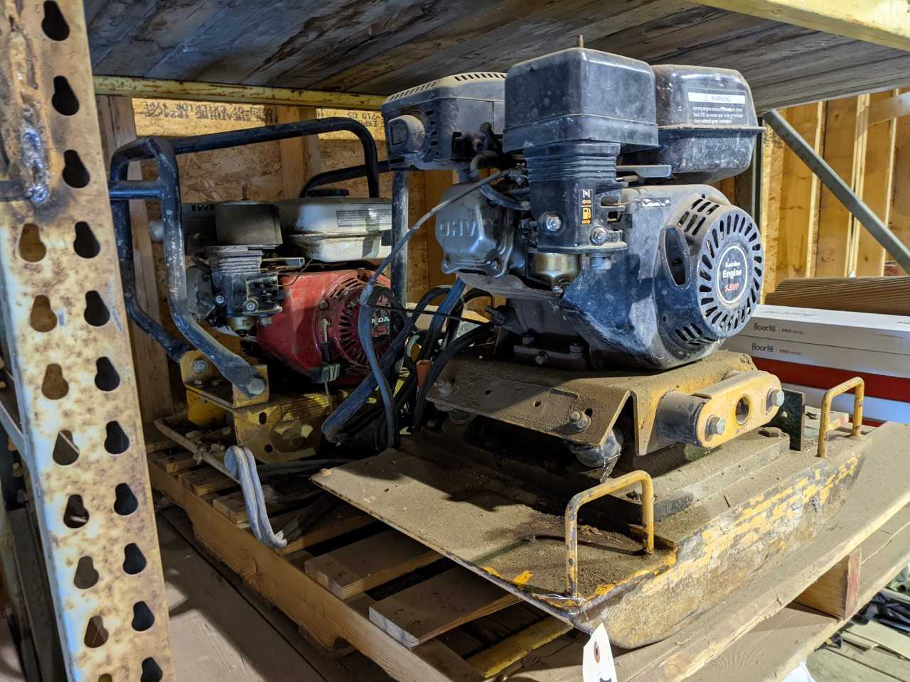 Lot of 1 plate compactor - INDUSTRIAL PARTS