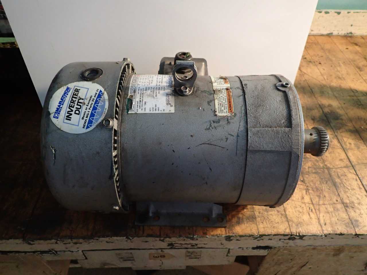 Marathon C386 5-HP Electric Motor: 1745 RPM, 230/460V, 3-Phase Frame, 184TC - ELECTRIC MOTORS