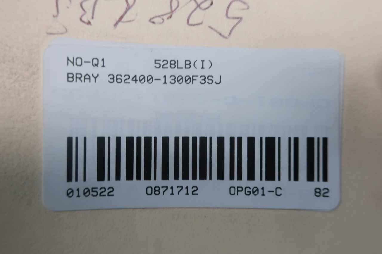 BRAY 362400-1300F3SJ IRON FLANGED BUTTERFLY VALVE 24IN - VALVES