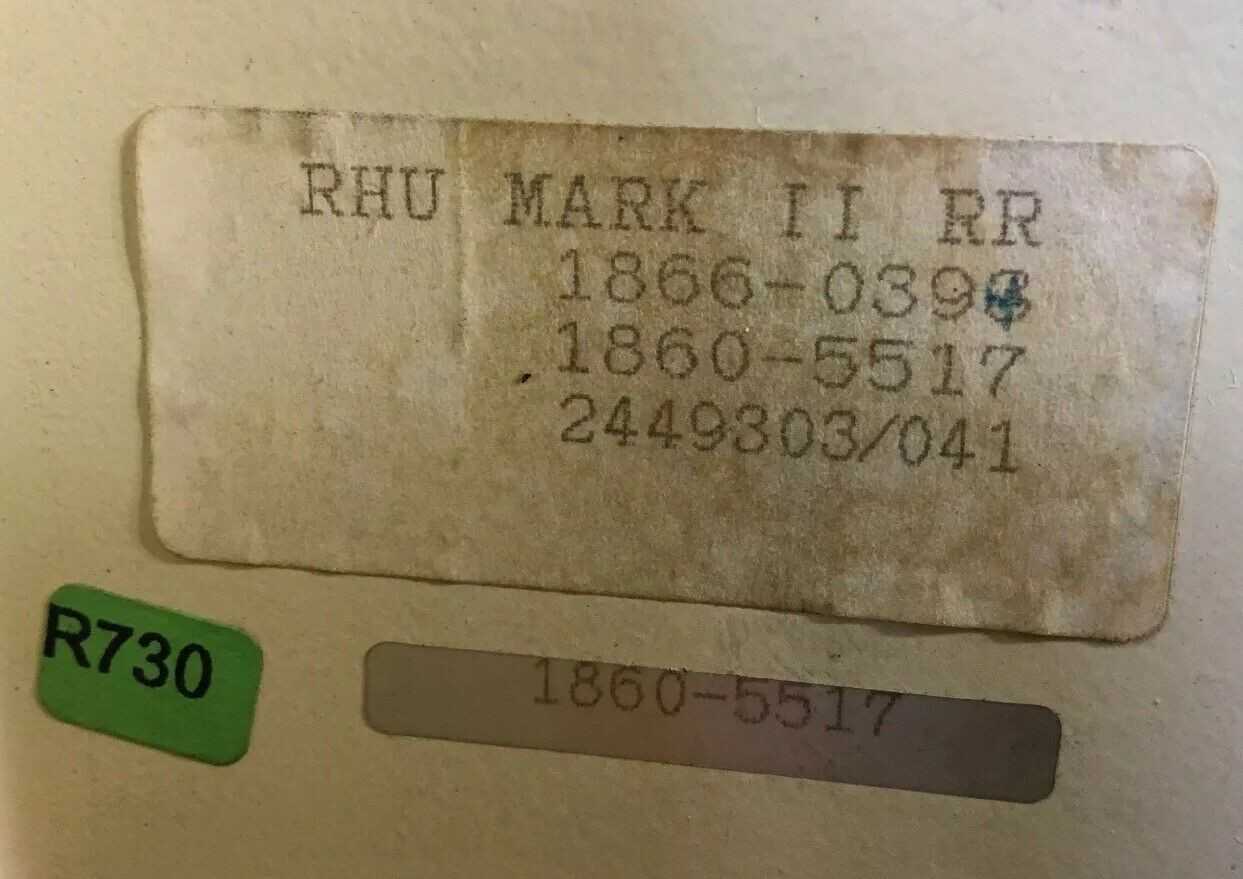 Rieter Heating Unit RHU MARK II RR-1866-0396-1860-5517-Used-Bench Tested - HVAC EQUIPMENT