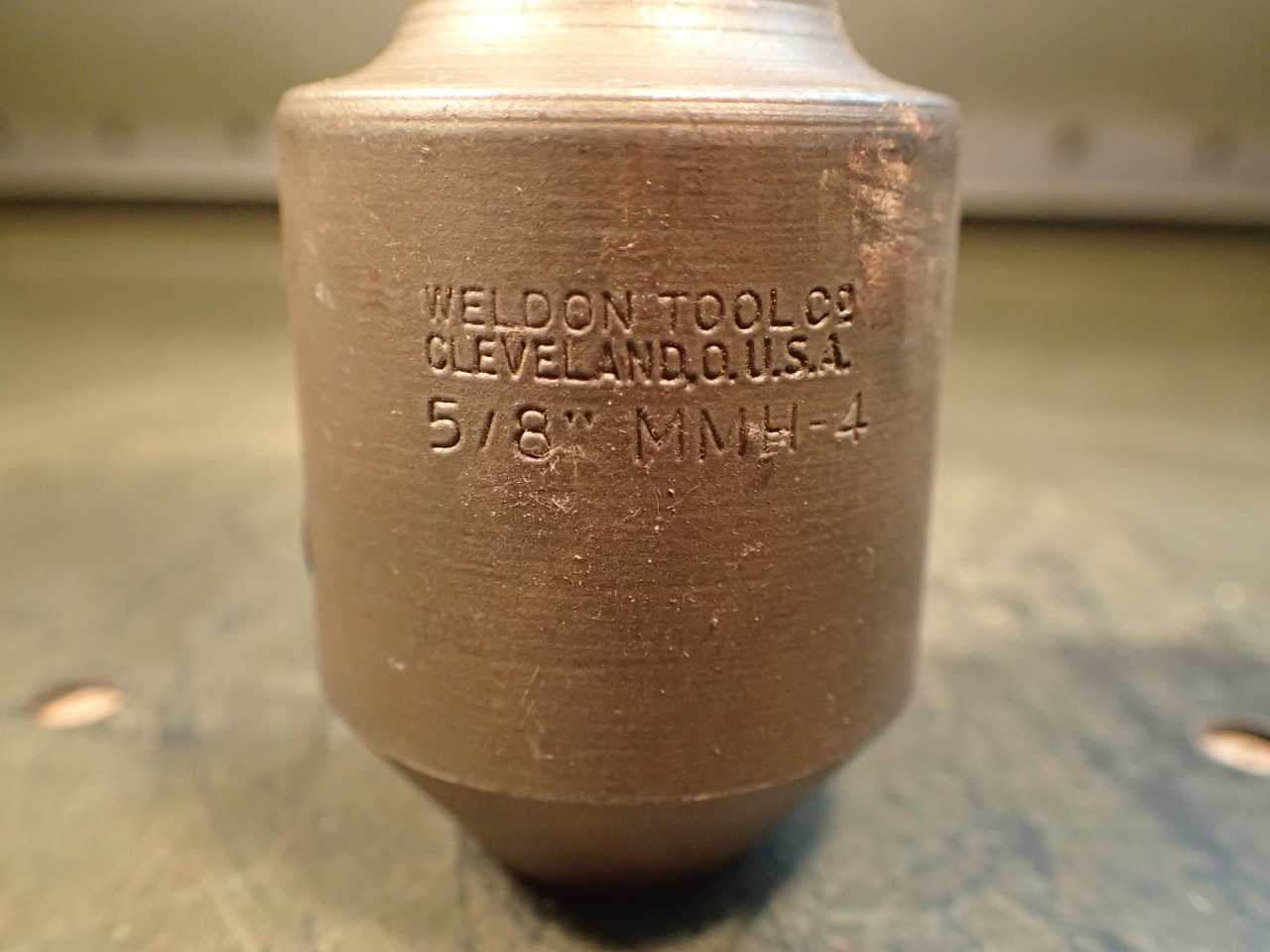 Weldon MMH-4 5/8" End Mill Tool Holder 1" Straight Shank, Used in Good Condition - MACHINING ACCESSORIES & TOOLING