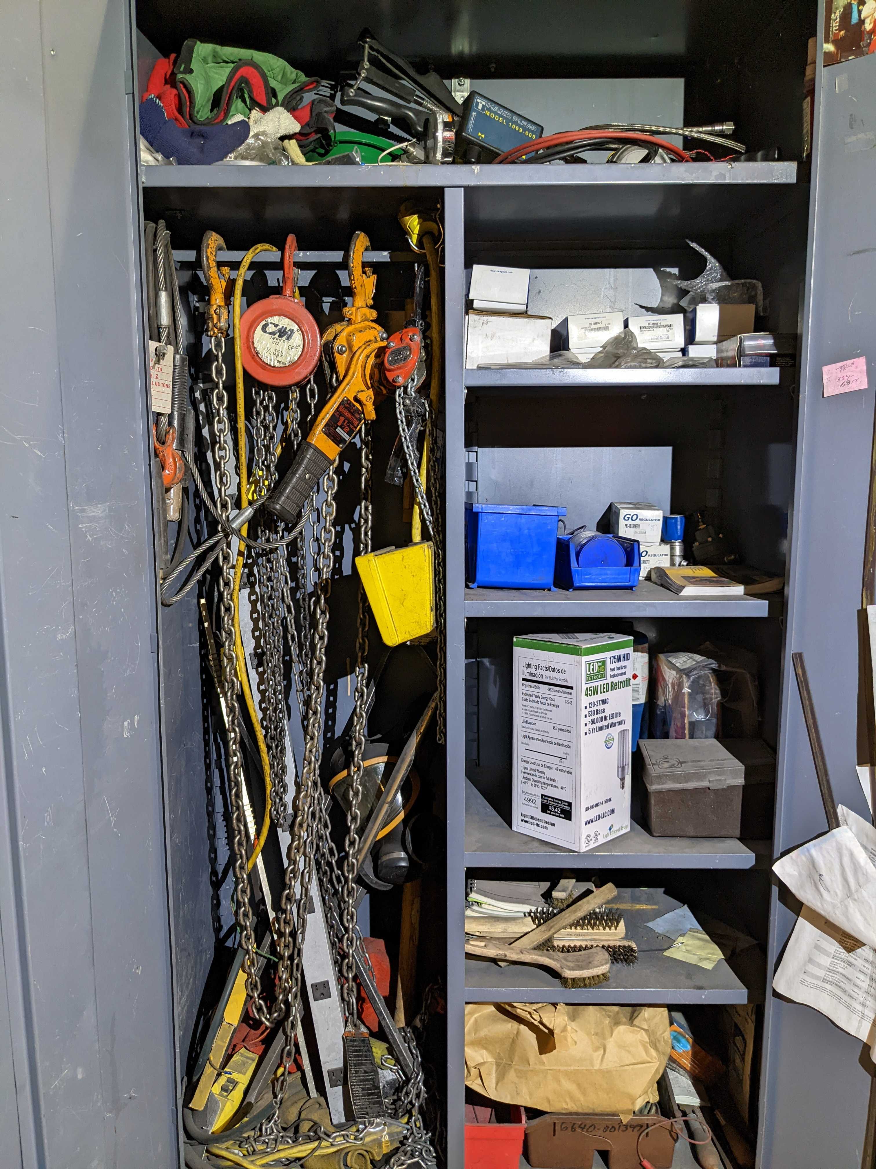 CABINET WITH CONTENTS - INDUSTRIAL PARTS