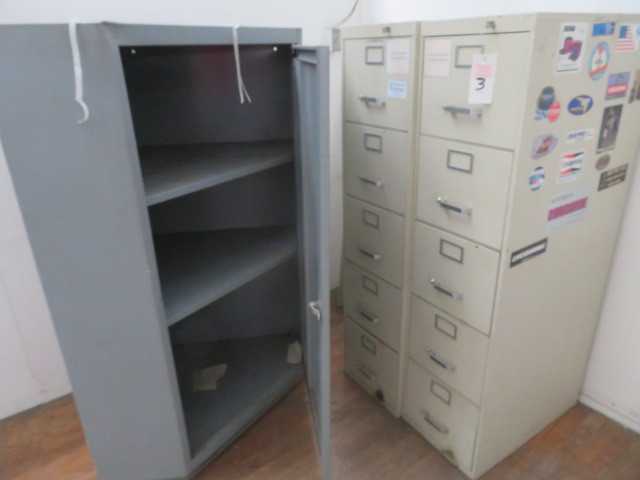 File Cabinets (2) and Cabinet - MISCELLANEOUS