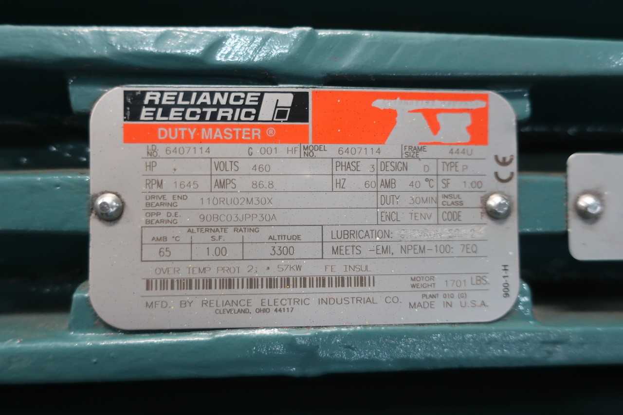 RELIANCE 6407114 AC MOTOR - ELECTRIC MOTORS