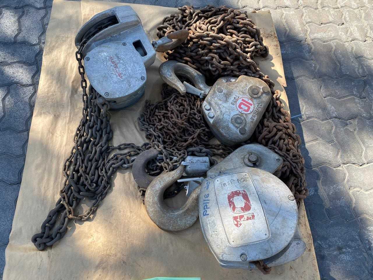 PALLET OF ASSORTED CHAIN HOISTS - LIFTING EQUIPMENT PALLET OF ASSORTED CHAIN HOISTS - LIFTING EQUIPMENT