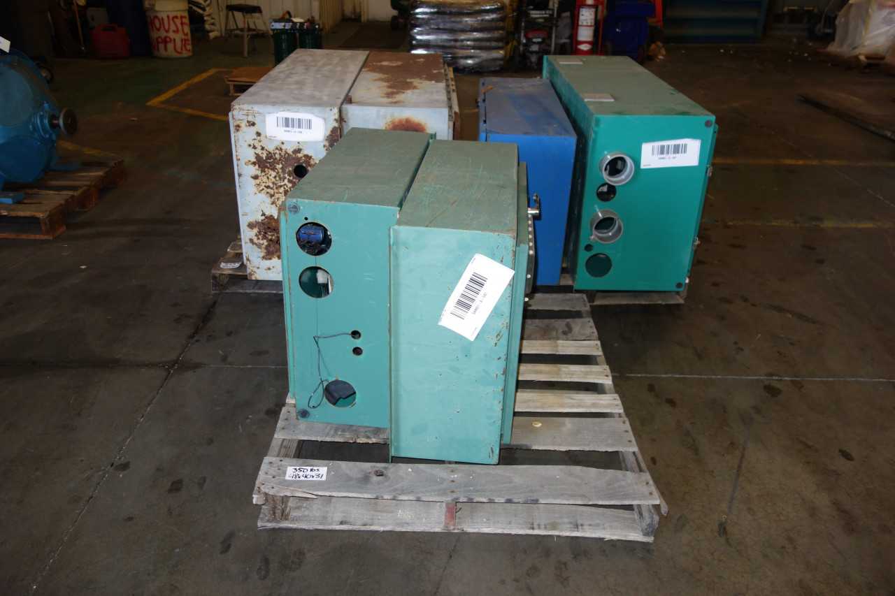 3 PALLETS OF CUMMINS ELECTRICAL ENCLOSURES WITH CONTENTS - ELECTRICAL ENCLOSURES