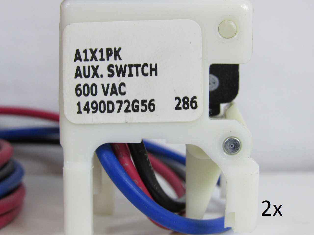 Lot of Quantity 2x A1X1PK MCCB Auxilary Switches - ELECTRICAL COMPONENTS