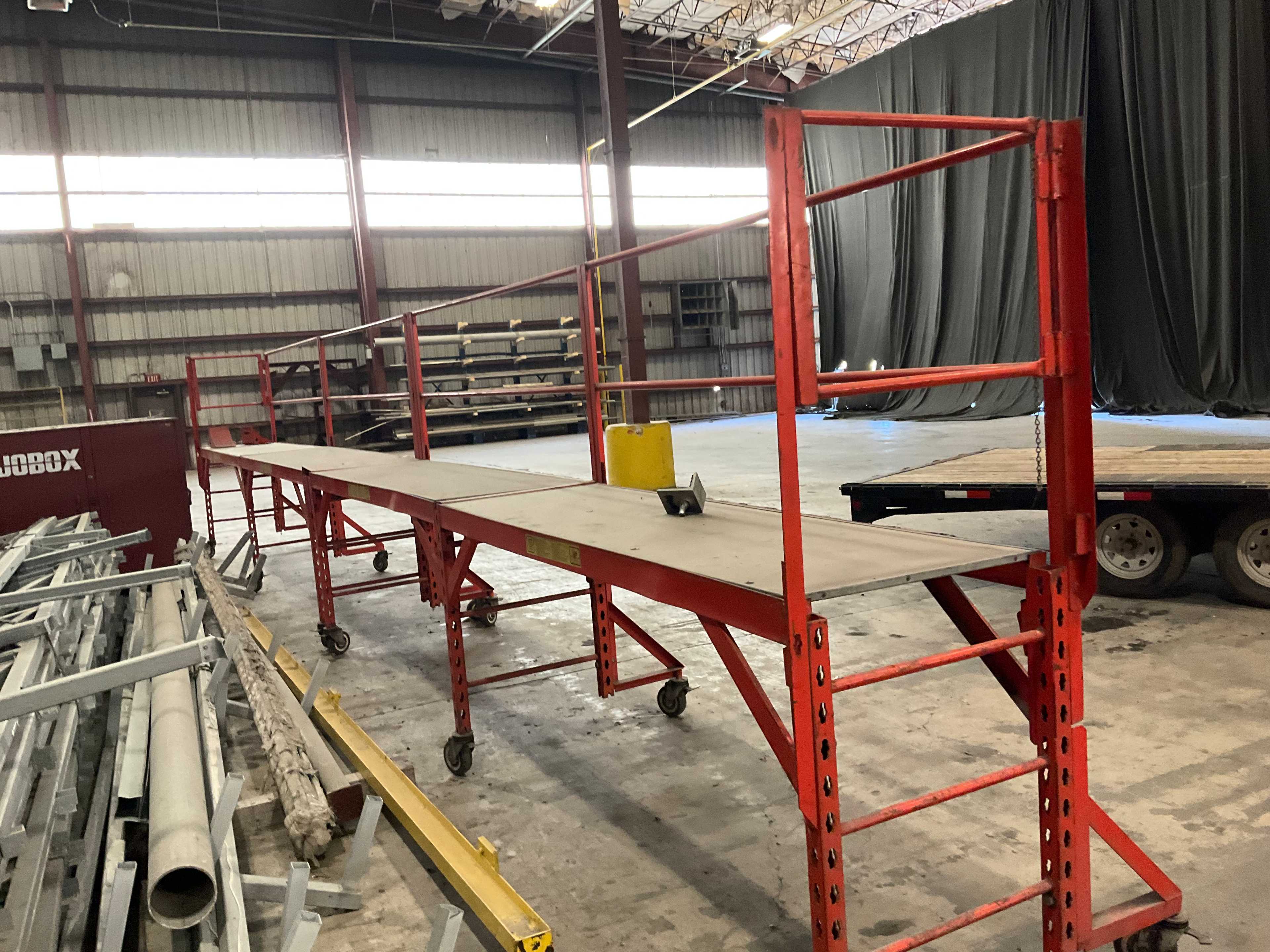 QTY 5 - GENERAL STEEL PRODUCTS GENTEX MOBILE WORK PLATFORM - PLATFORMS