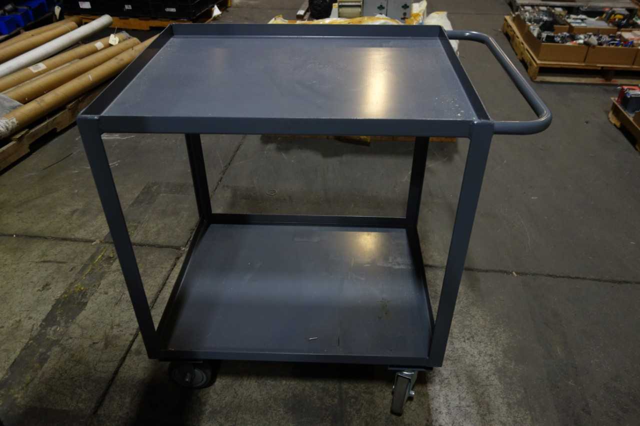 LOT OF 2 STEEL CARTS - ROLLING CARTS
