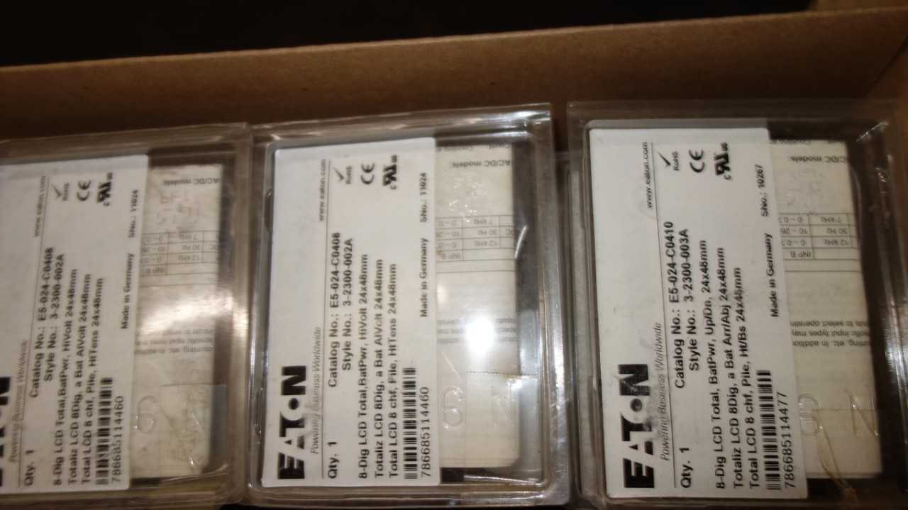 1 PALLET OF ASSORTED EATON ELECTRIC PARTS, RELAYS, SENSORS - ELECTRICAL COMPONENTS