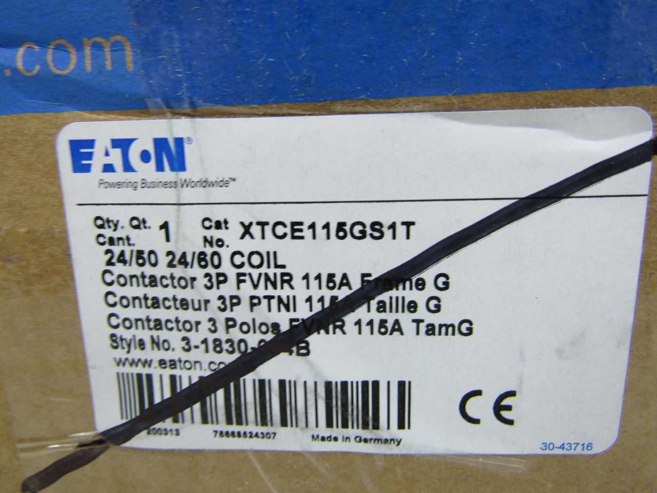 Quantity of 8x XTCE115GS1T Contactors - CONTACTORS