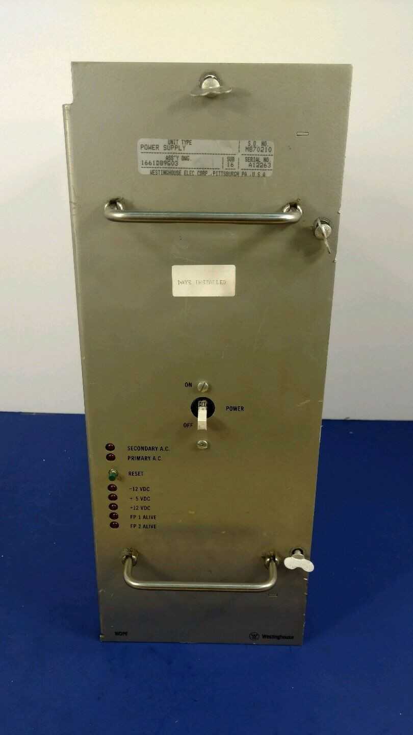 WESTINGHOUSE POWER SUPPLY ASSEMBLY 1661D89G03 - Used - Bench Tested - INDUSTRIAL PARTS
