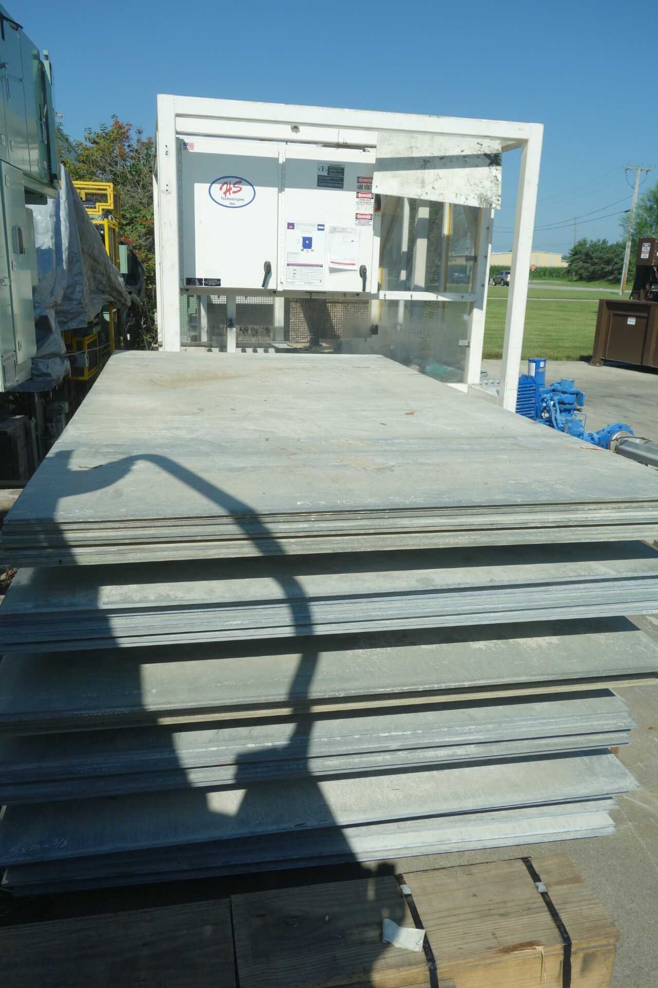LOT OF A36 GALVANIZED CARBON STEEL PLATE