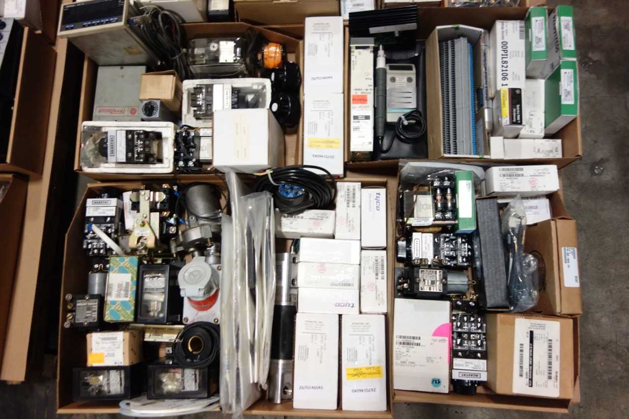 3 PALLETS OF ASSORTED ELECTRICAL - ELECTRICAL COMPONENTS