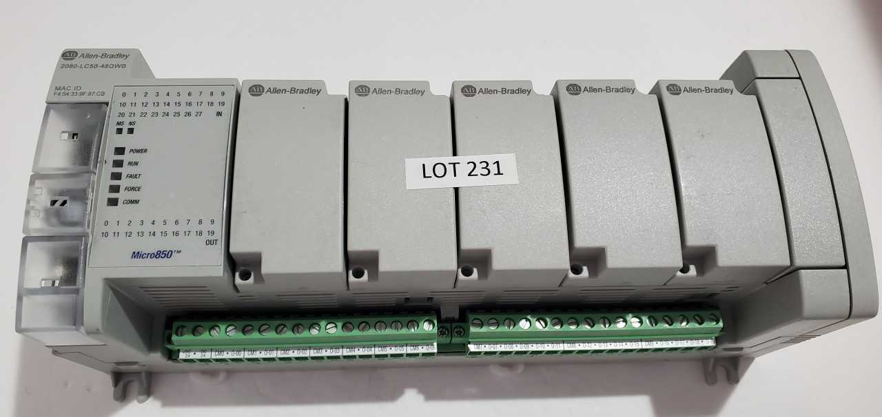 Allen Bradley Micro 850 2080-LC50-48QWB PLC - AUTOMATION & CONTROLS