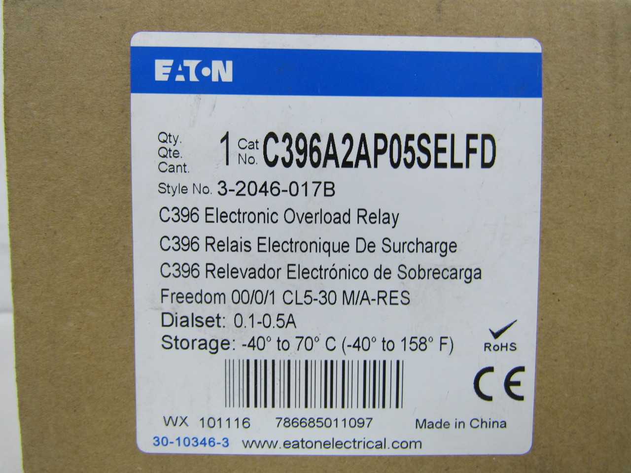 Quantity of 34x C396A2AP05SELFD Relays - ELECTRICAL COMPONENTS